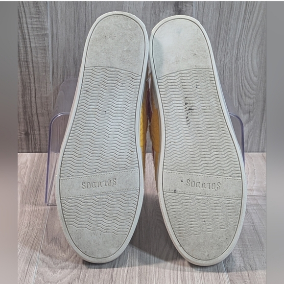 SOLUDOS Sneakers Women's Size 8 White Leather Rainbow Sun Embroidery - Picture 16 of 16